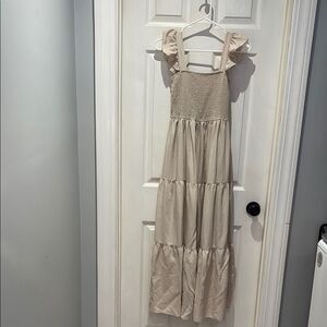 She + Sky tiered ruffle maxi dress SZ small